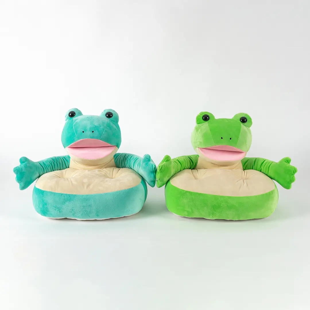 カエルさんのおすわりクッション