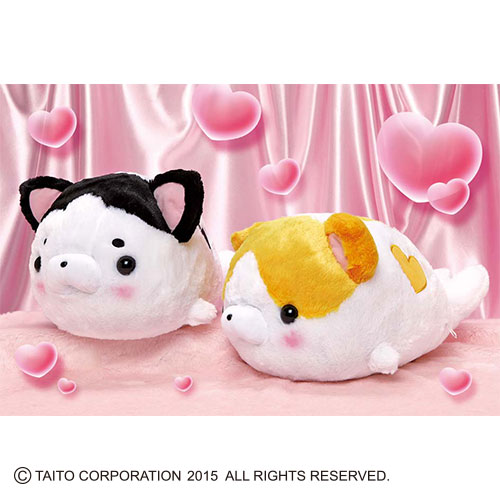 あざらしねこ 特大サイズ ハートもようぬいぐるみタイトープライズ詳細