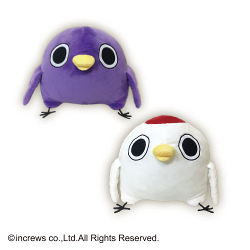 めんトリ＆レアめんトリ 特大サイズぬいぐるみタイトープライズ詳細