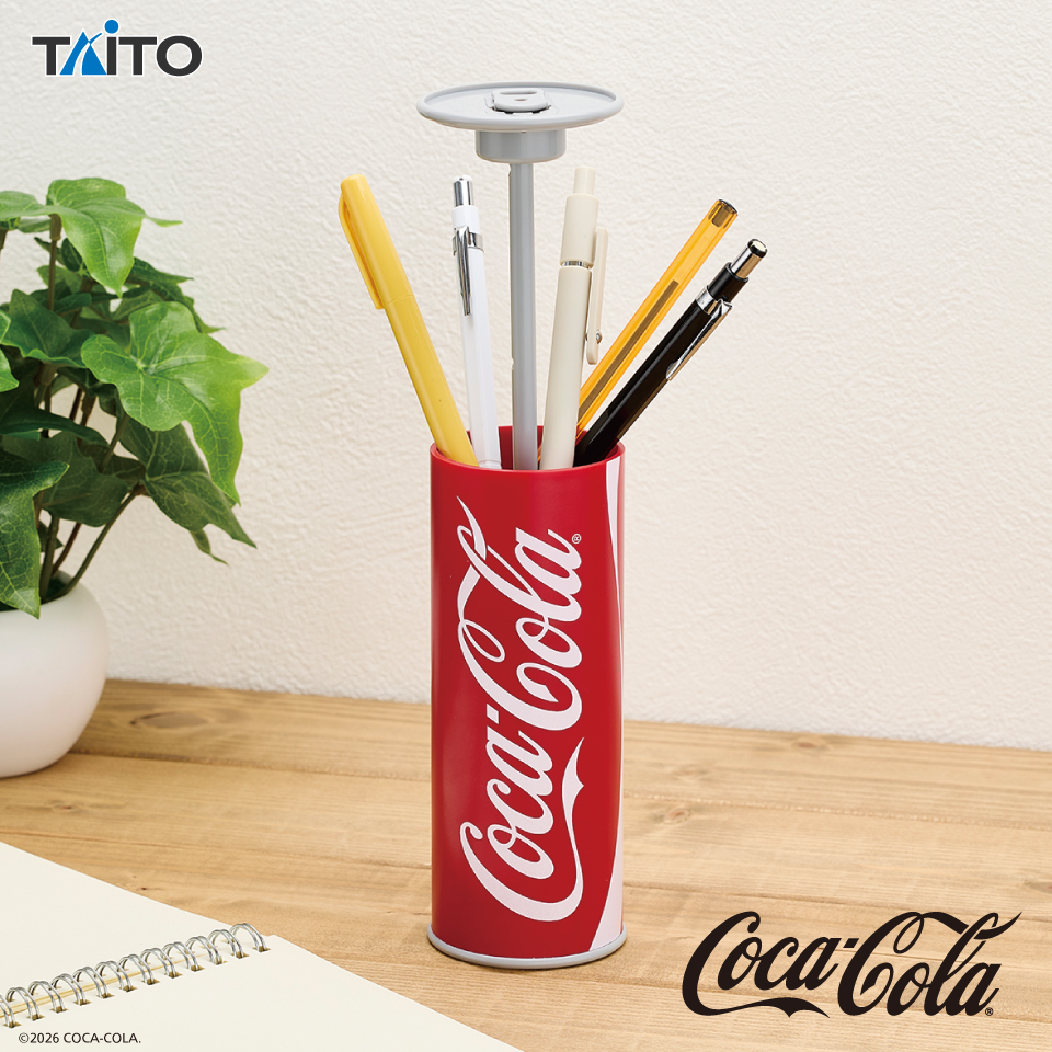 Coca-Cola 缶型ペンスタンドケースタイトープライズ詳細