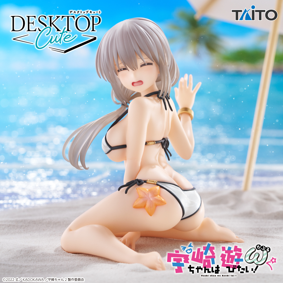 宇崎ちゃんは遊びたい！ω Desktop Cute フィギュア 水着ver.4点 宇崎ちゃんは遊びたい！ω Desktop Cute フィギュア 宇崎月～浜辺で水着