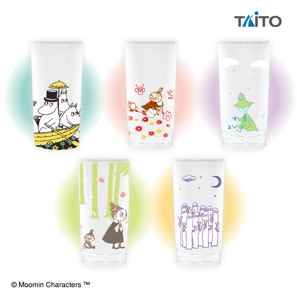 ムーミン／MOOMIN／５種のアートグラス／５個セット ムーミン 5種のアートグラス vol.2タイトープライズ詳細