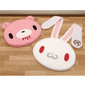 チャックスGP 顔（がん）グル～ミ～・汎用うさぎスポンジクッション