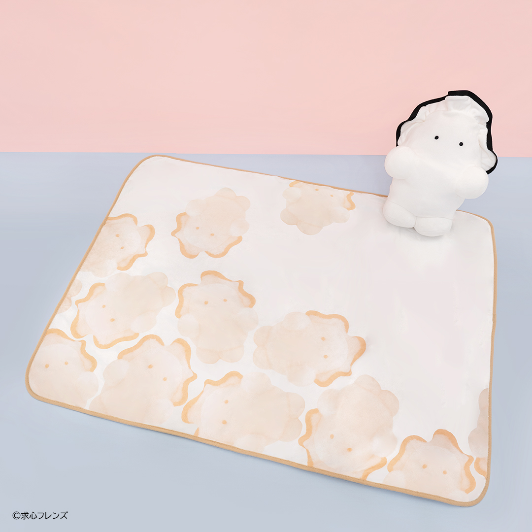 A賞 ぬいぐるみ巾着付きブランケット 牡蠣