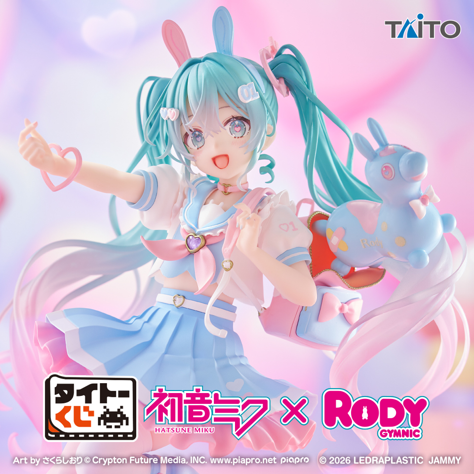 タイトーくじ 初音ミク × RODY フィギュア 2種セット タイトーくじ 初音ミク×RODY｜商品詳細