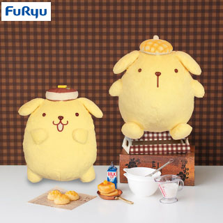 ポムポムプリン メロンパン＆ホットケーキ帽子BIGぬいぐるみ