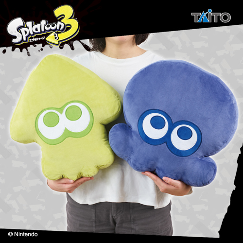 スプラトゥーン3 特大サイズぬいぐるみ イカ＆タコ