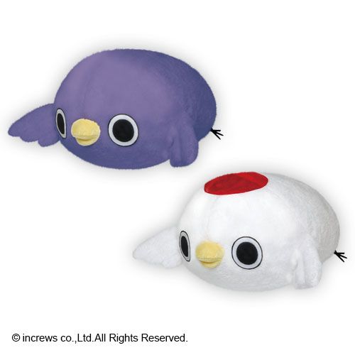 めんトリ やわらかもっち~り 特大サイズ 伏せたぬいぐるみ