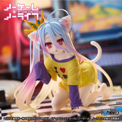 ノーゲーム・ノーライフ Desktop Cute フィギュア 白~猫耳Tシャツver.~