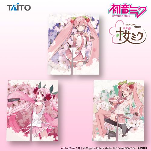 桜ミク 描き下ろしのれん